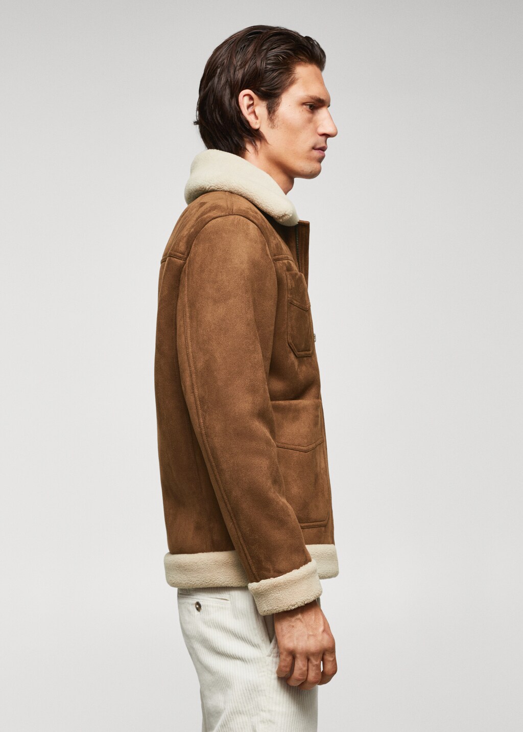 Jacket with shearling-effect lining - Details of the article 2