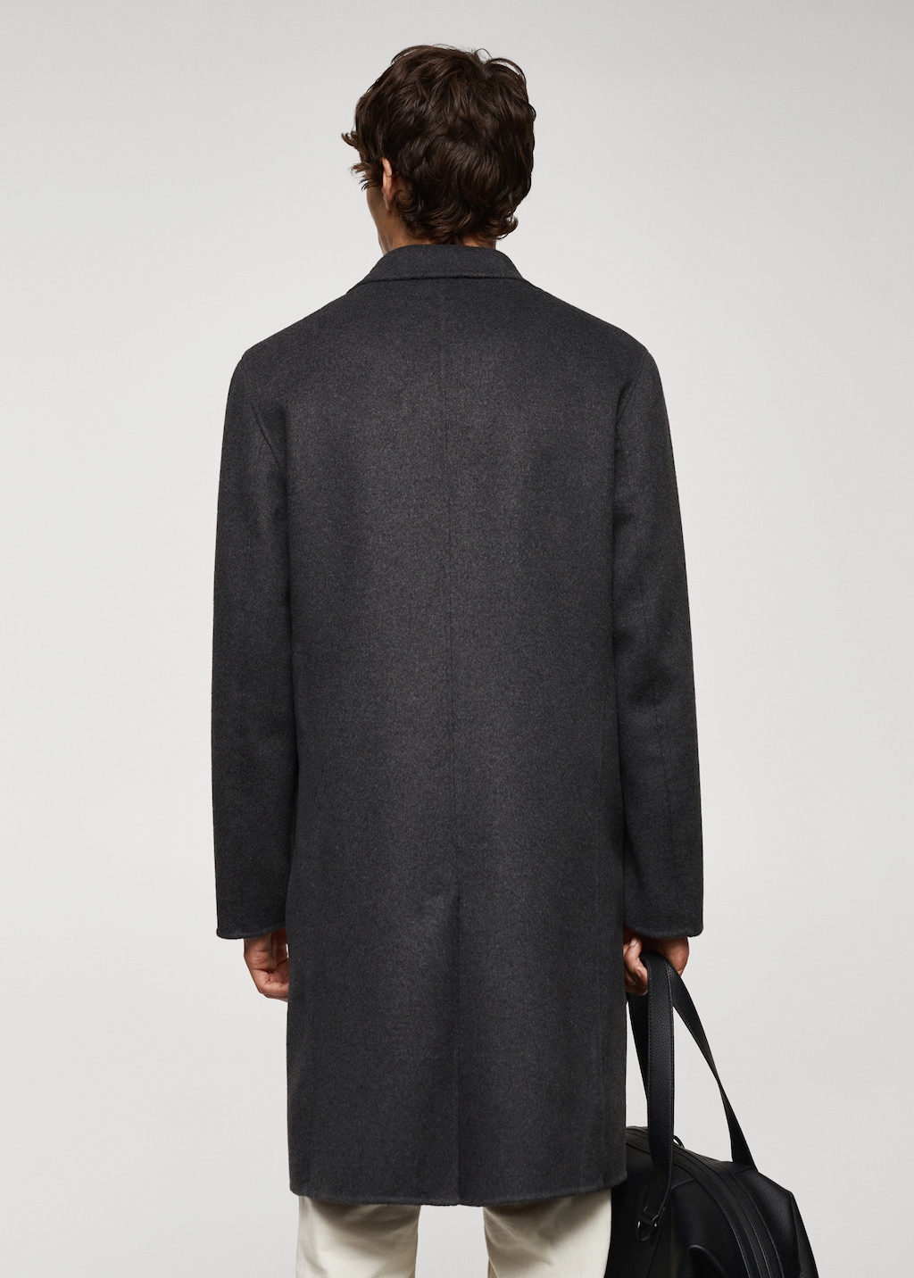 Handmade recycled wool coat - Reverse of the article