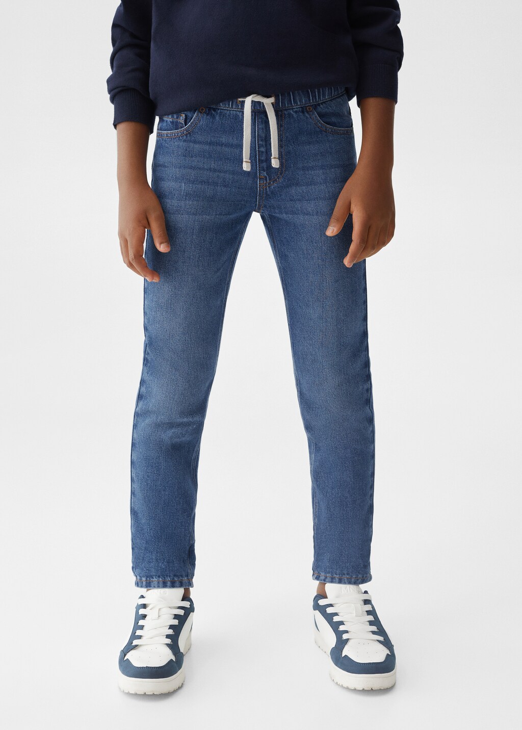 Drawstring waist jeans - Details of the article 6