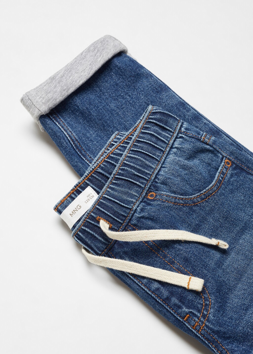 Drawstring waist jeans - Details of the article 8