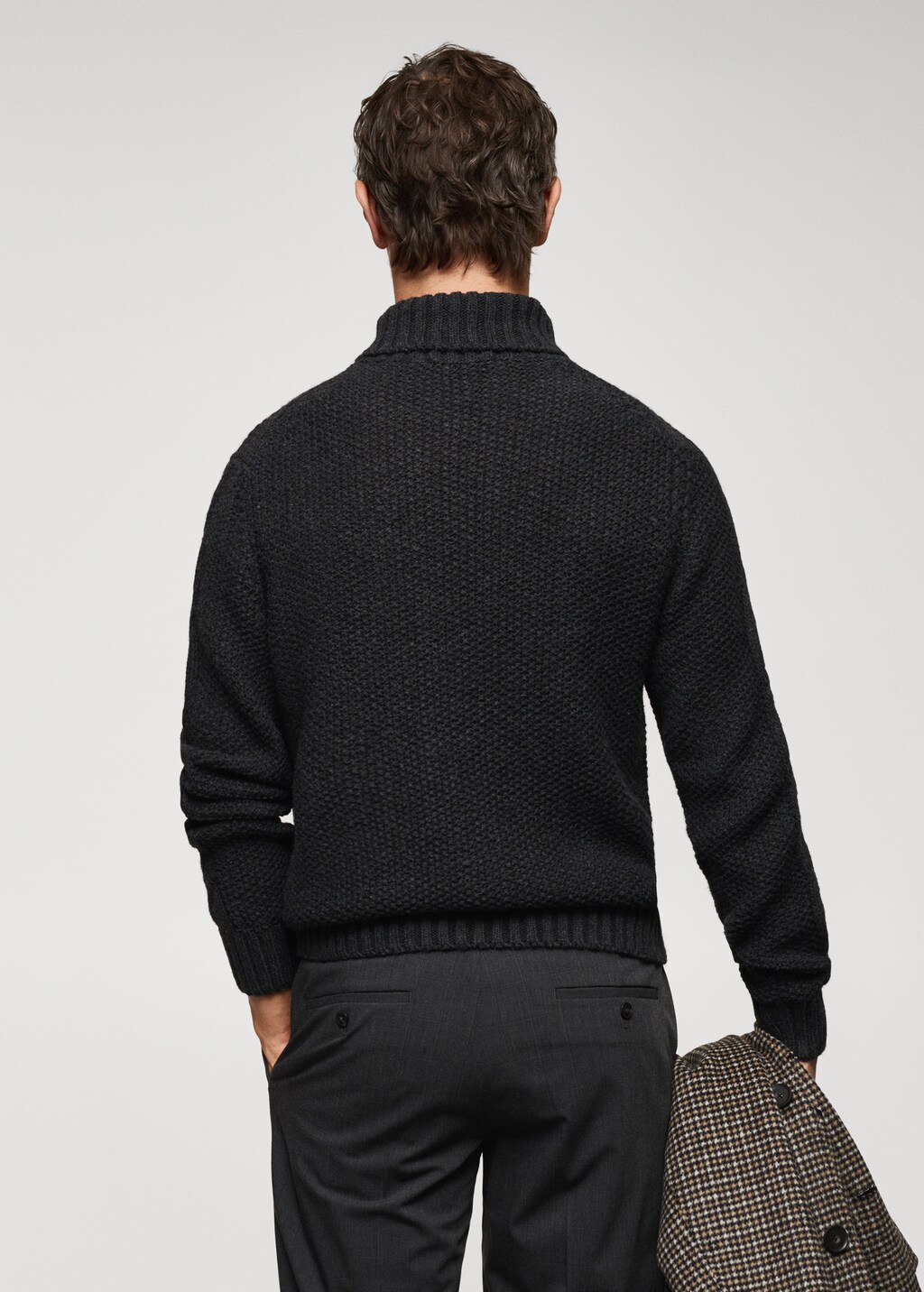 Wool-blend sweater with braided detail - Reverse of the article