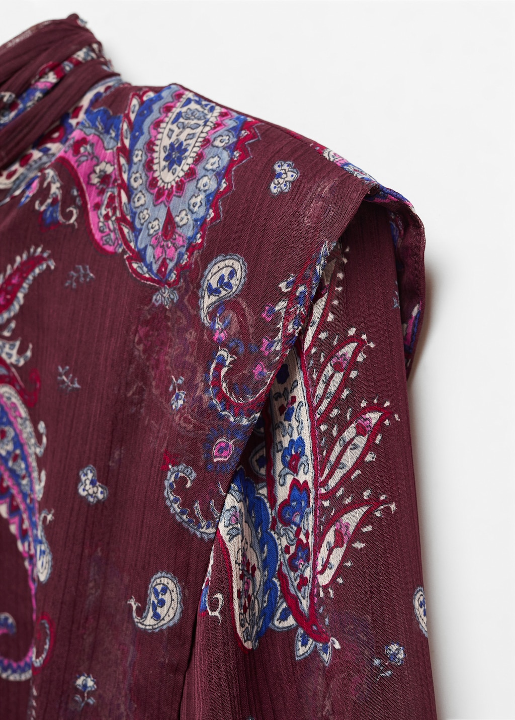 Fließendes Kleid mit Paisley-Muster - Detail des Artikels 8