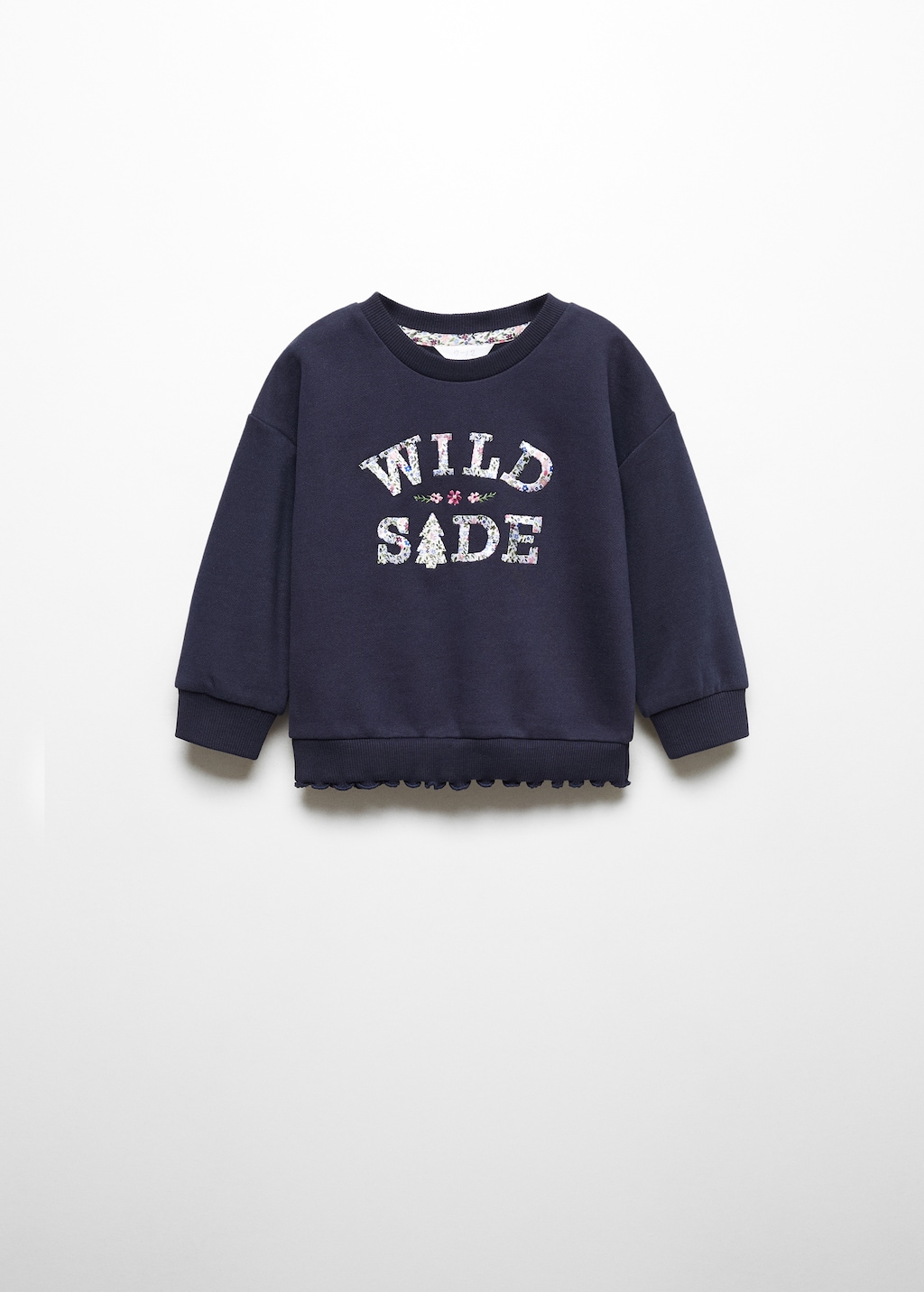 Embroidered message sweatshirt - Article without model