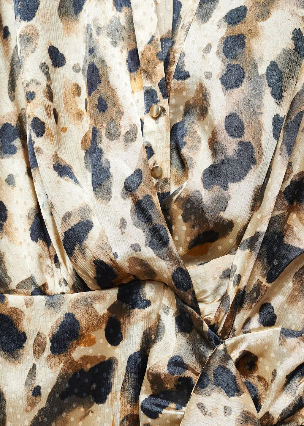 Leopard-print satin dress - Details of the article 8