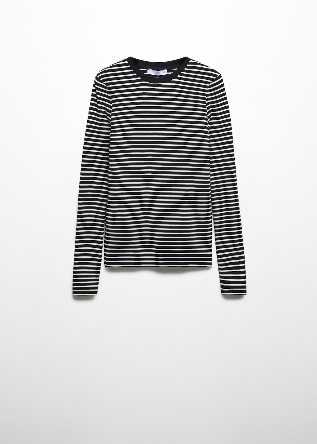 Striped round-neck t-shirt - Article without model