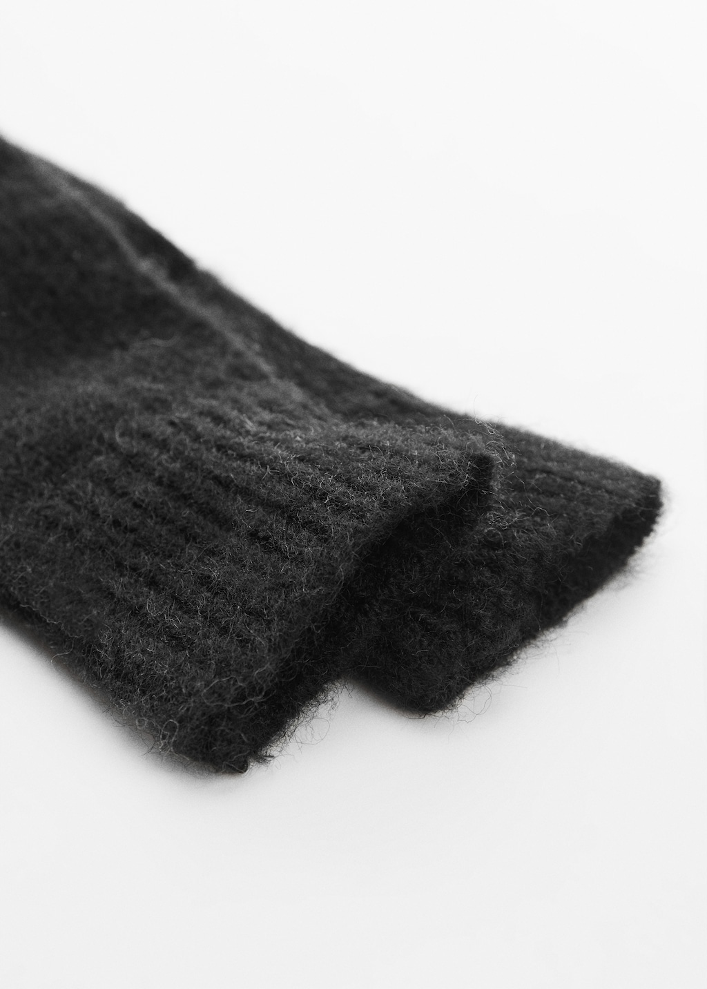 Ribbed knit gloves - Medium plane