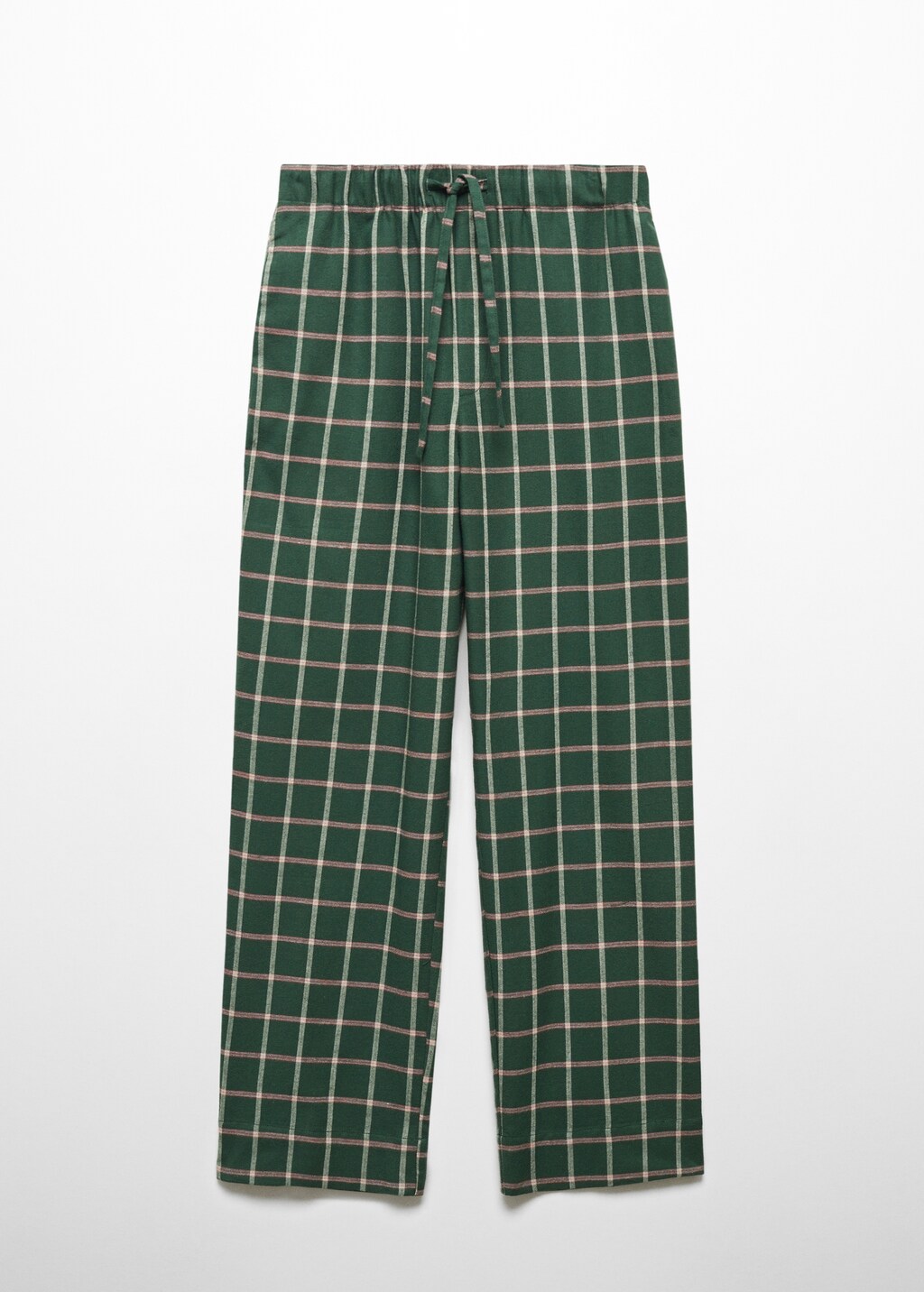 Check flannel pyjama trousers - Article without model