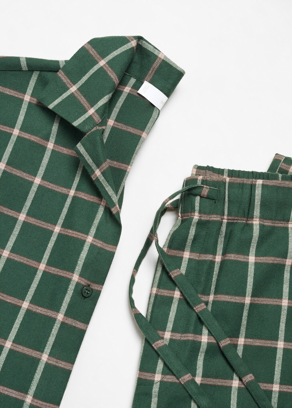 Check flannel pyjama trousers - Details of the article 8