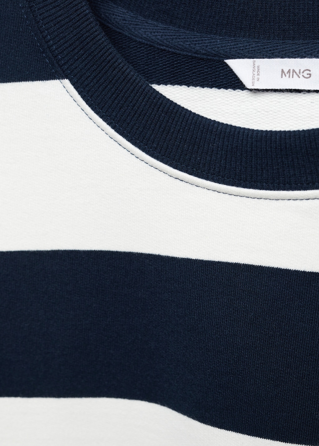 Striped cotton-blend sweatshirt - Details of the article 8