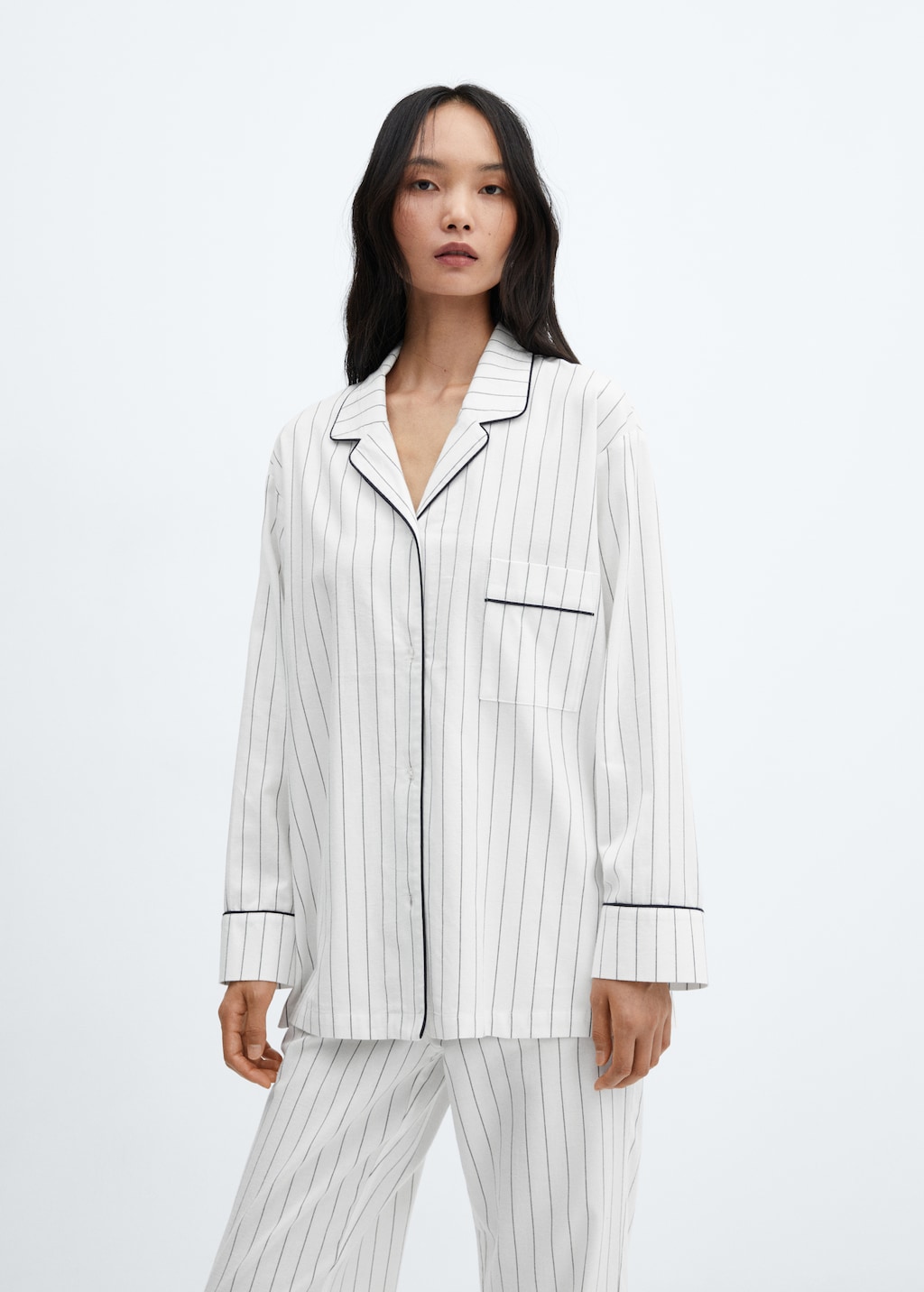 Striped pyjama shirt - Medium plane