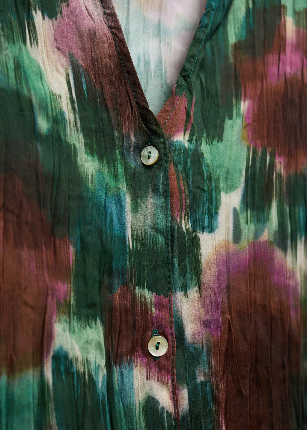 Printed flowy shirt - Details of the article 8