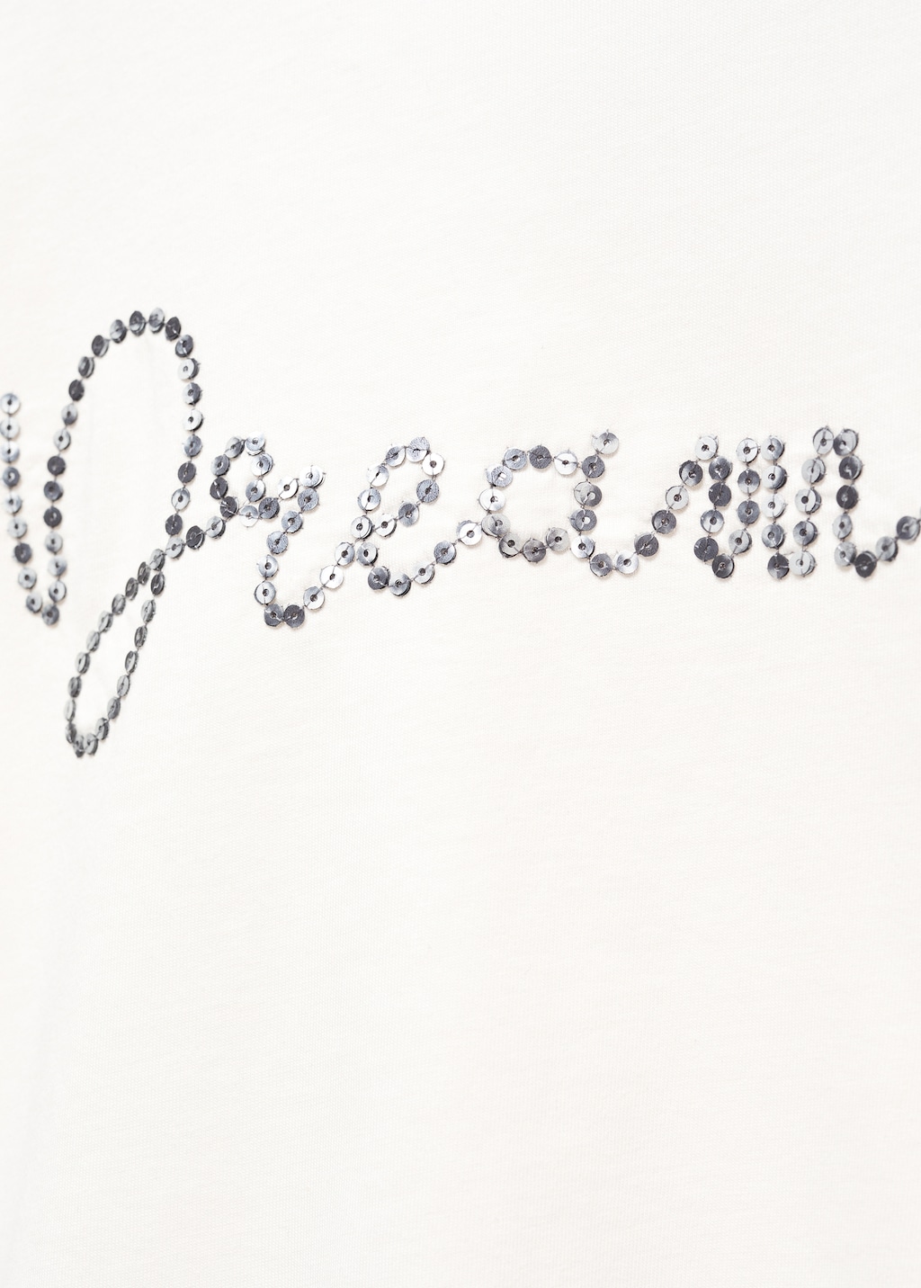 Sequined message T-shirt - Details of the article 8