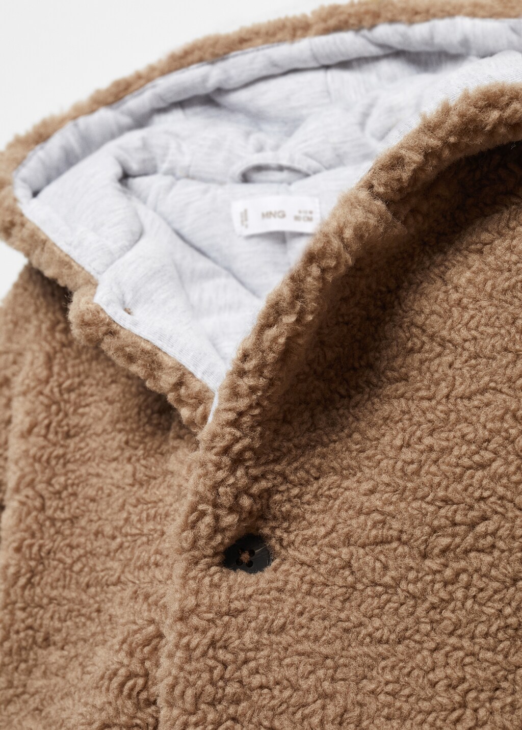 Shearling-effect coat - Details of the article 0