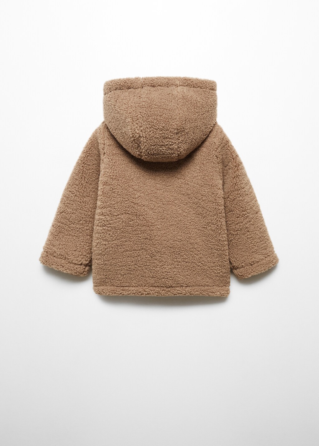 Shearling-effect coat - Reverse of the article