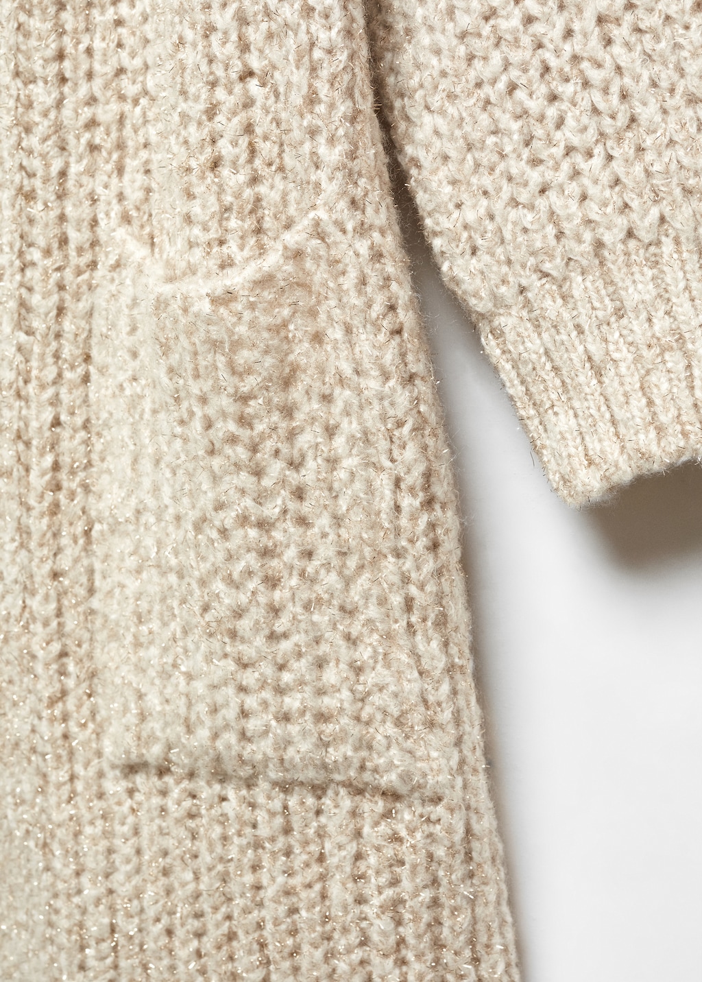 Lurex chunky-knit cardigan - Details of the article 8