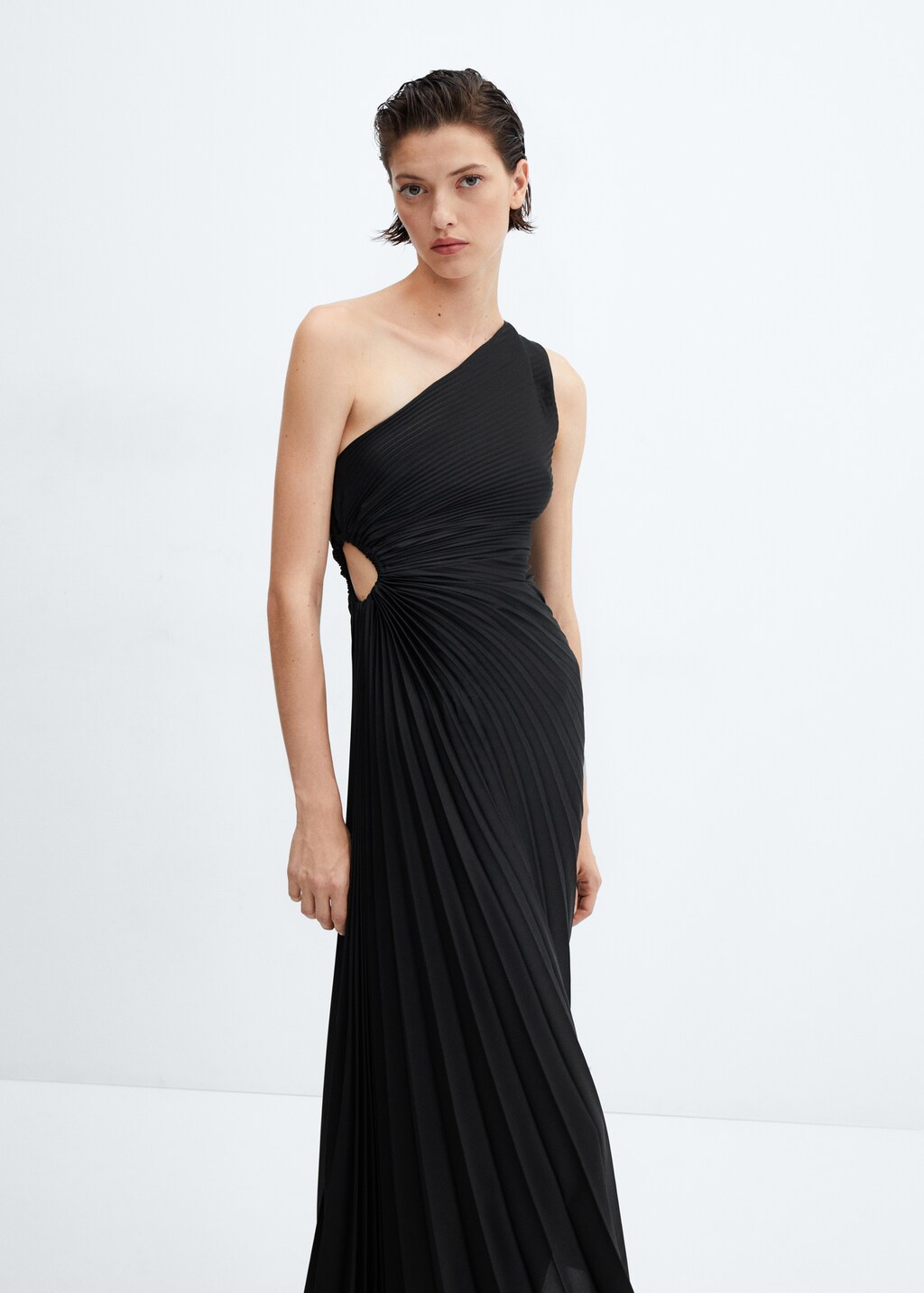 Asymmetrical pleated dress - Medium plane