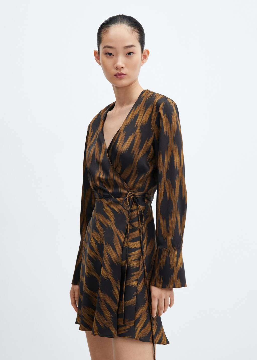 Print wrap dress Women MANGO OUTLET Finland