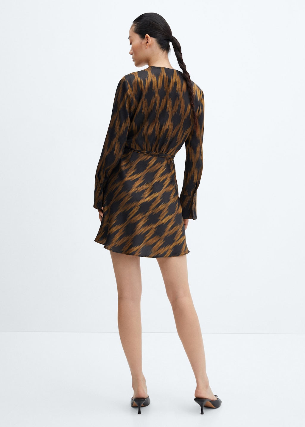 Print wrap dress - Reverse of the article