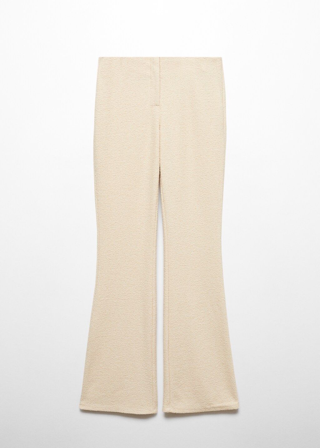 Flared knitted trousers - Article without model