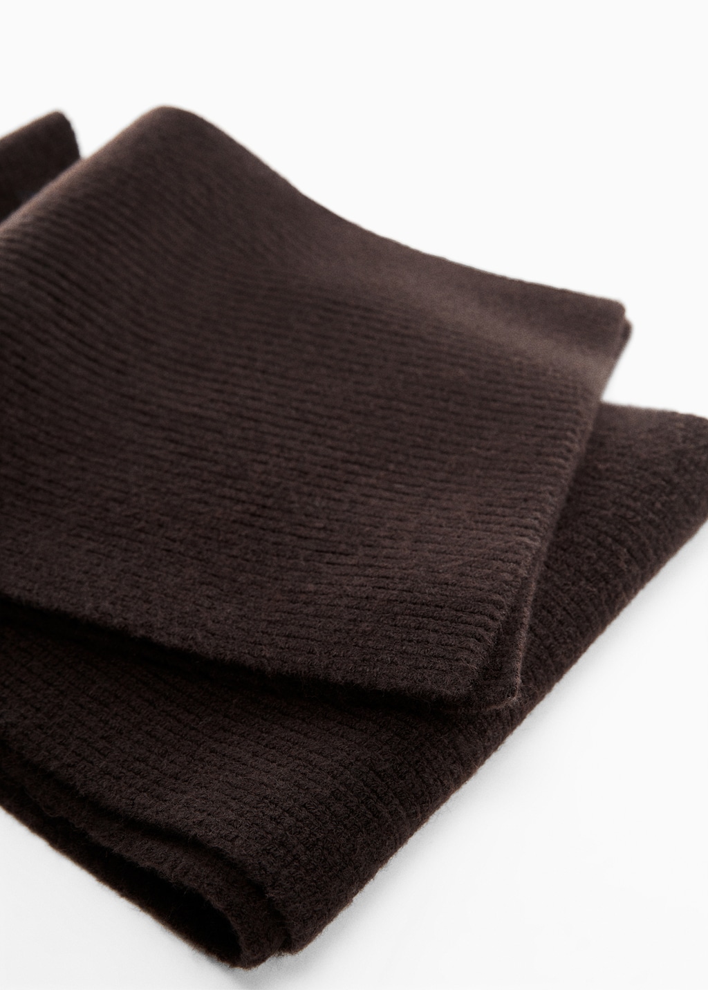 Ribbed wool-blend scarf - Medium plane