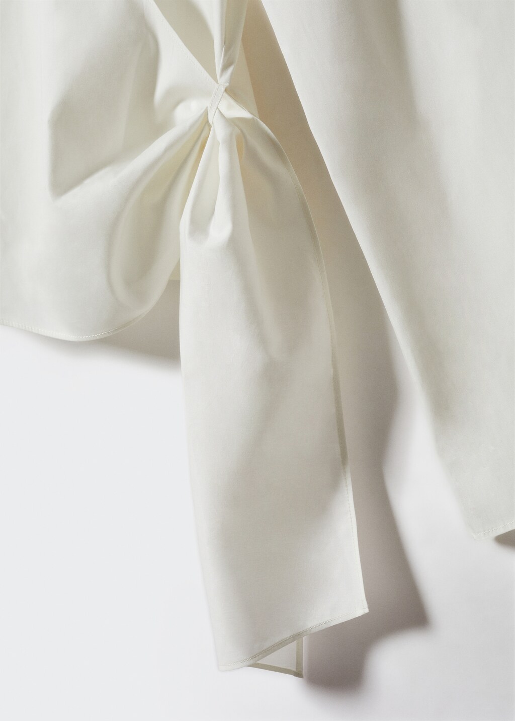 Wrap shirt with knot detail - Details of the article 8