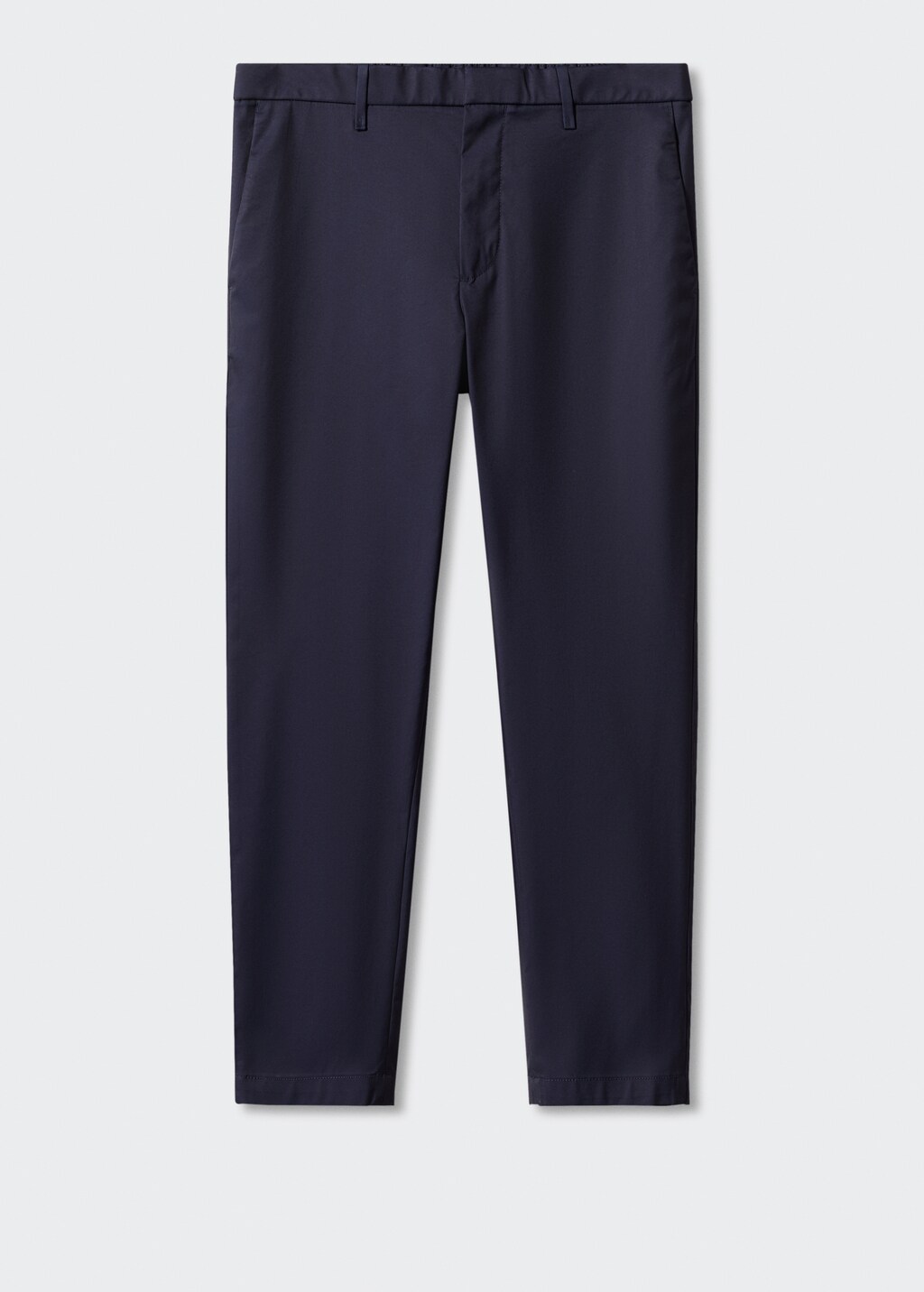 Slim-fit cotton trousers - Article without model