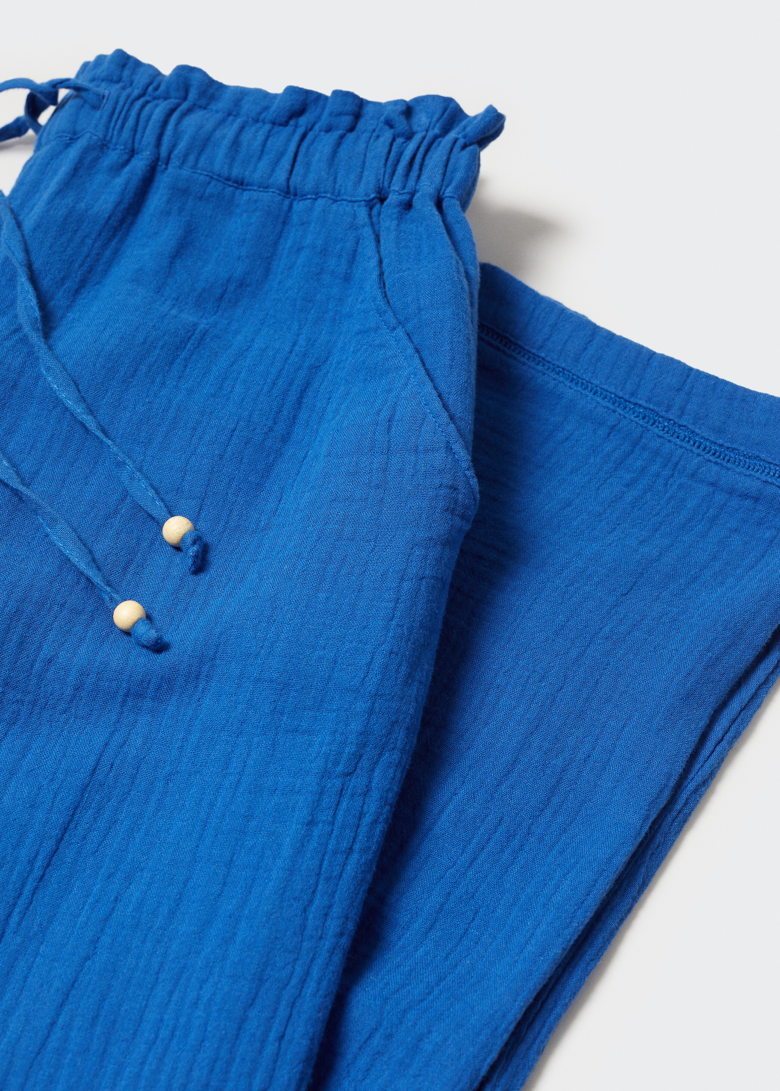 Bavlněné kalhoty s elastickým pasem - Detail zboží 8