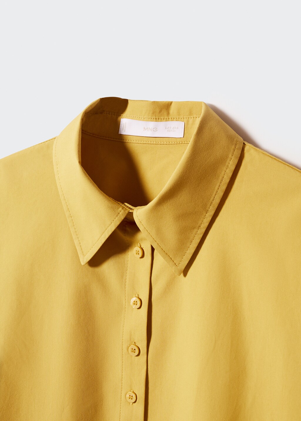 100% cotton crop shirt - Details of the article 8