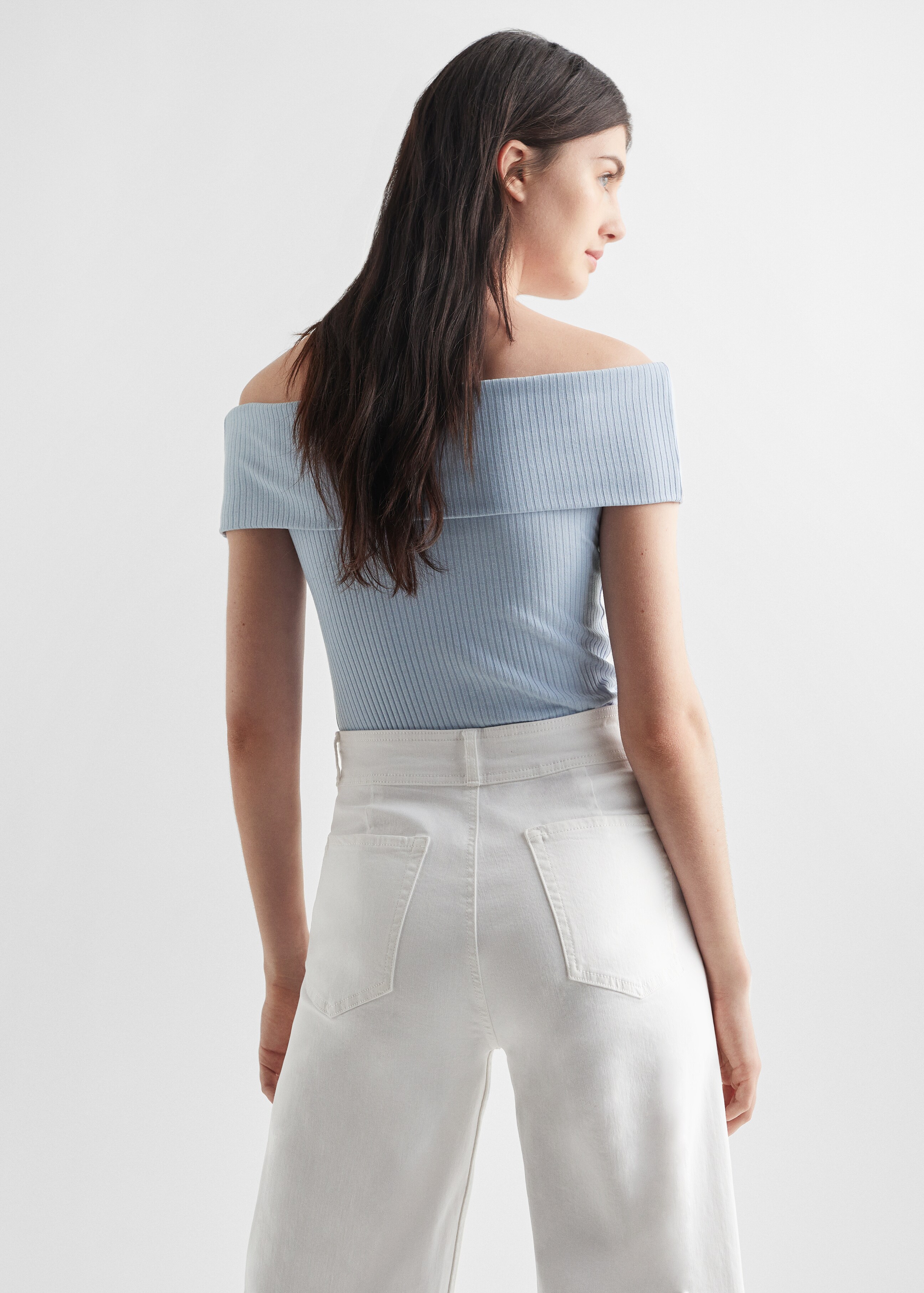 Ribbed crop top - Reverse of the article