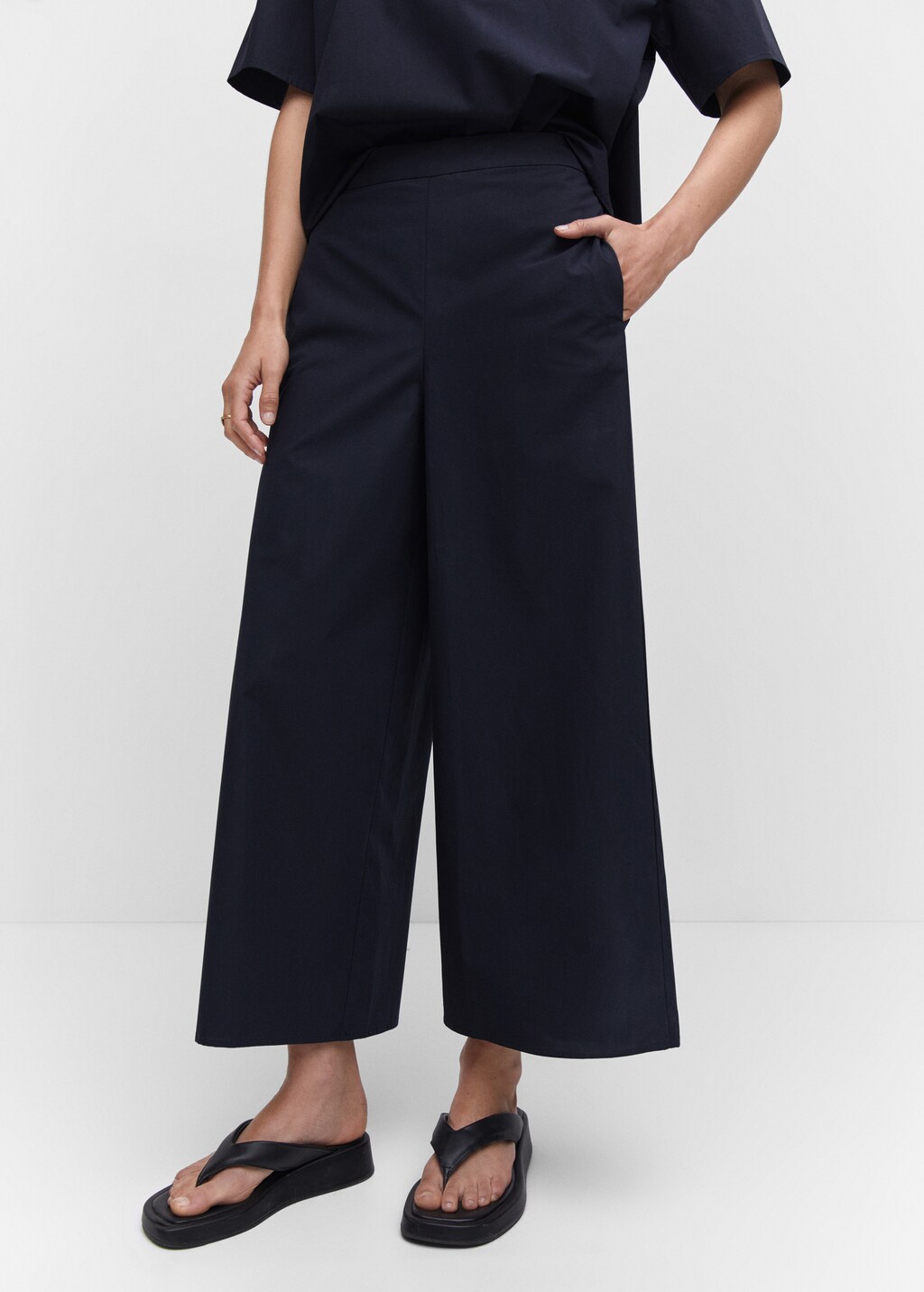 Jupe-culotte coton - Plan moyen