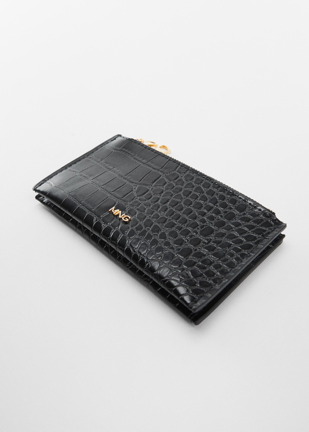 Crocodile purse with logo - Details of the article 1