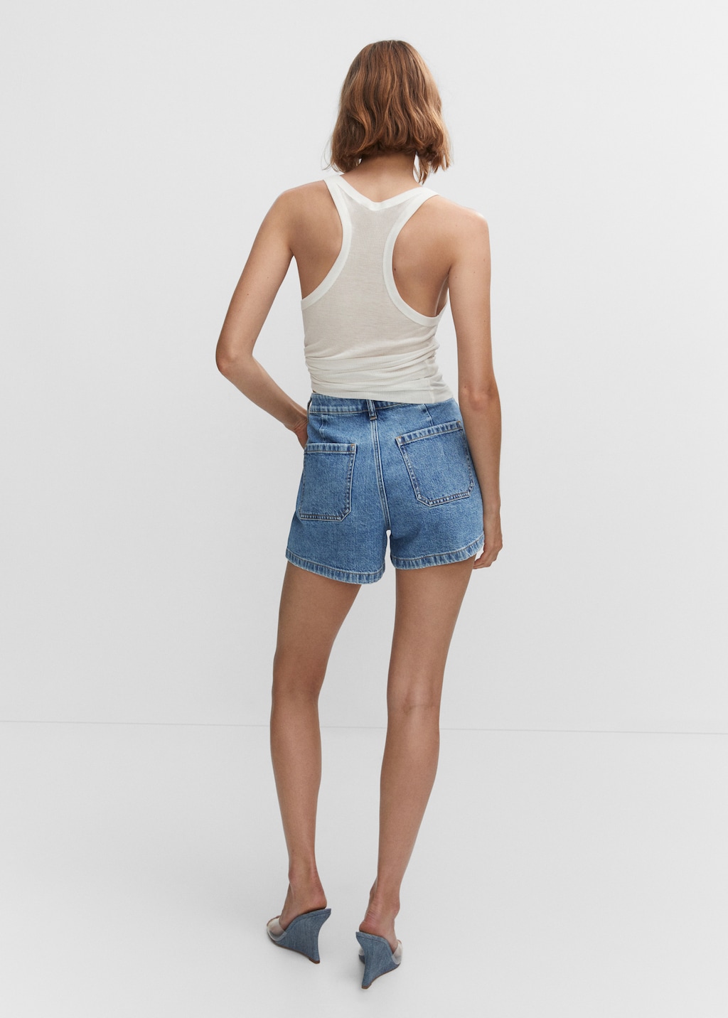 Denim shorts with pockets Woman MANGO OUTLET Slovenia