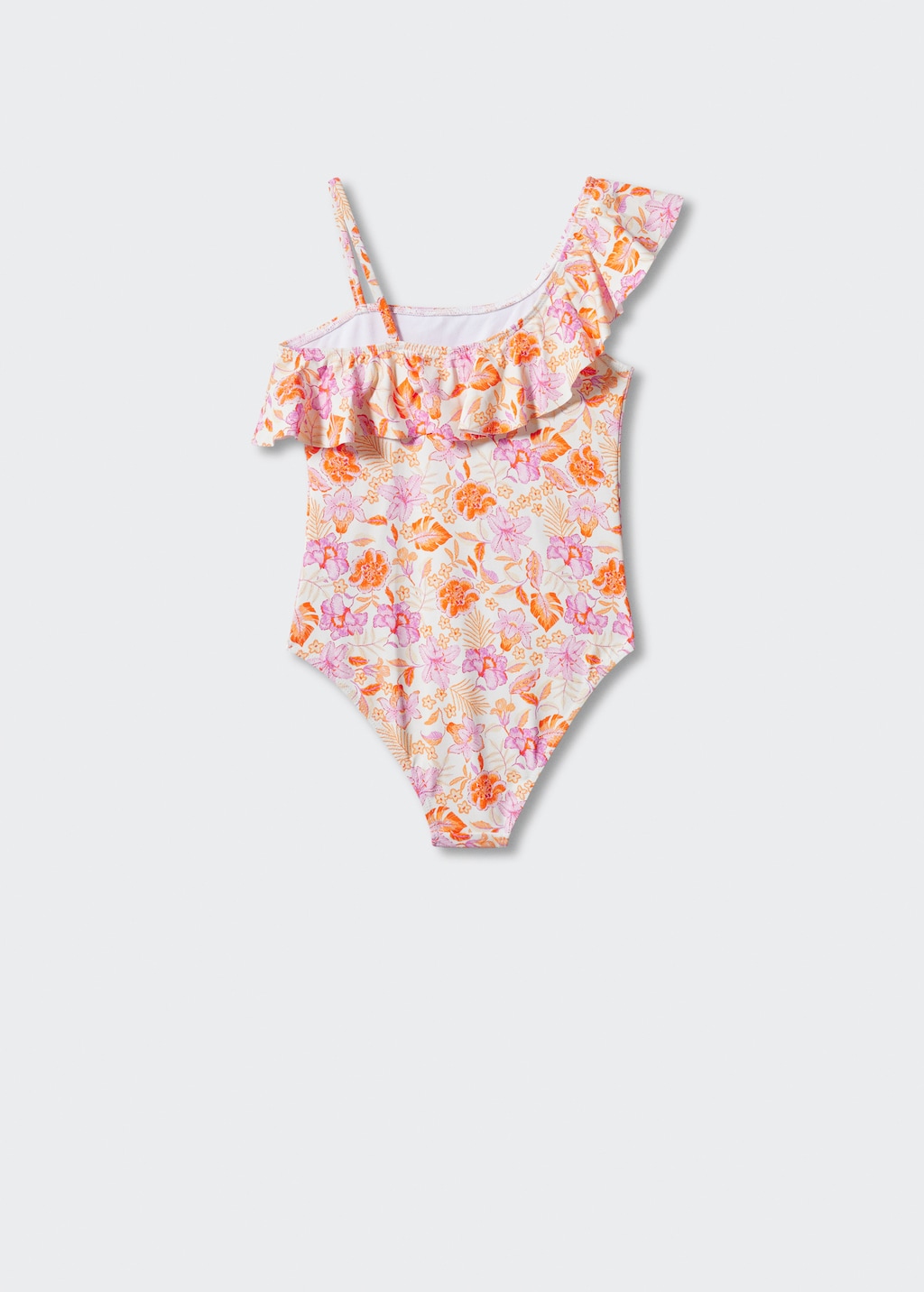 Asymmetrical-print swimsuit - Reverse of the article