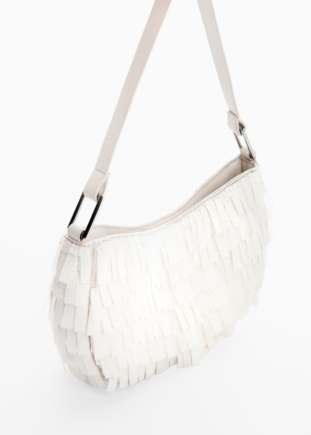 Fringed shoulder bag - Medium plane