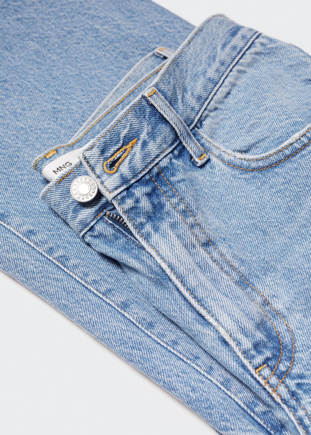 Wideleg jeans met decoratieve scheuren - Detail van het artikel 8