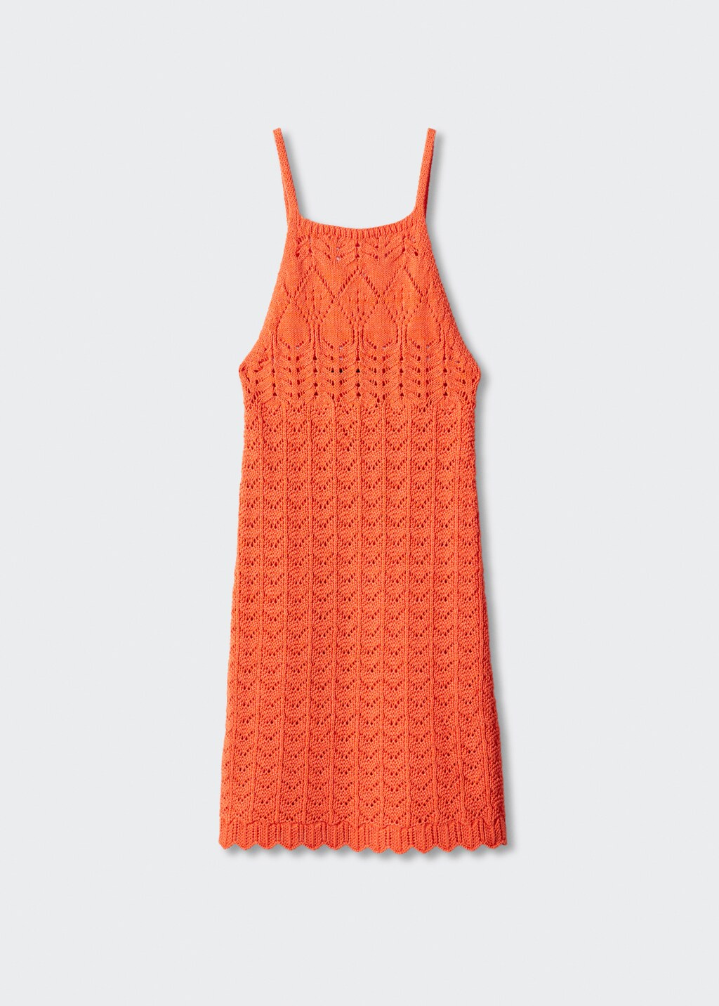 Halter-neck knitted dress - Article without model