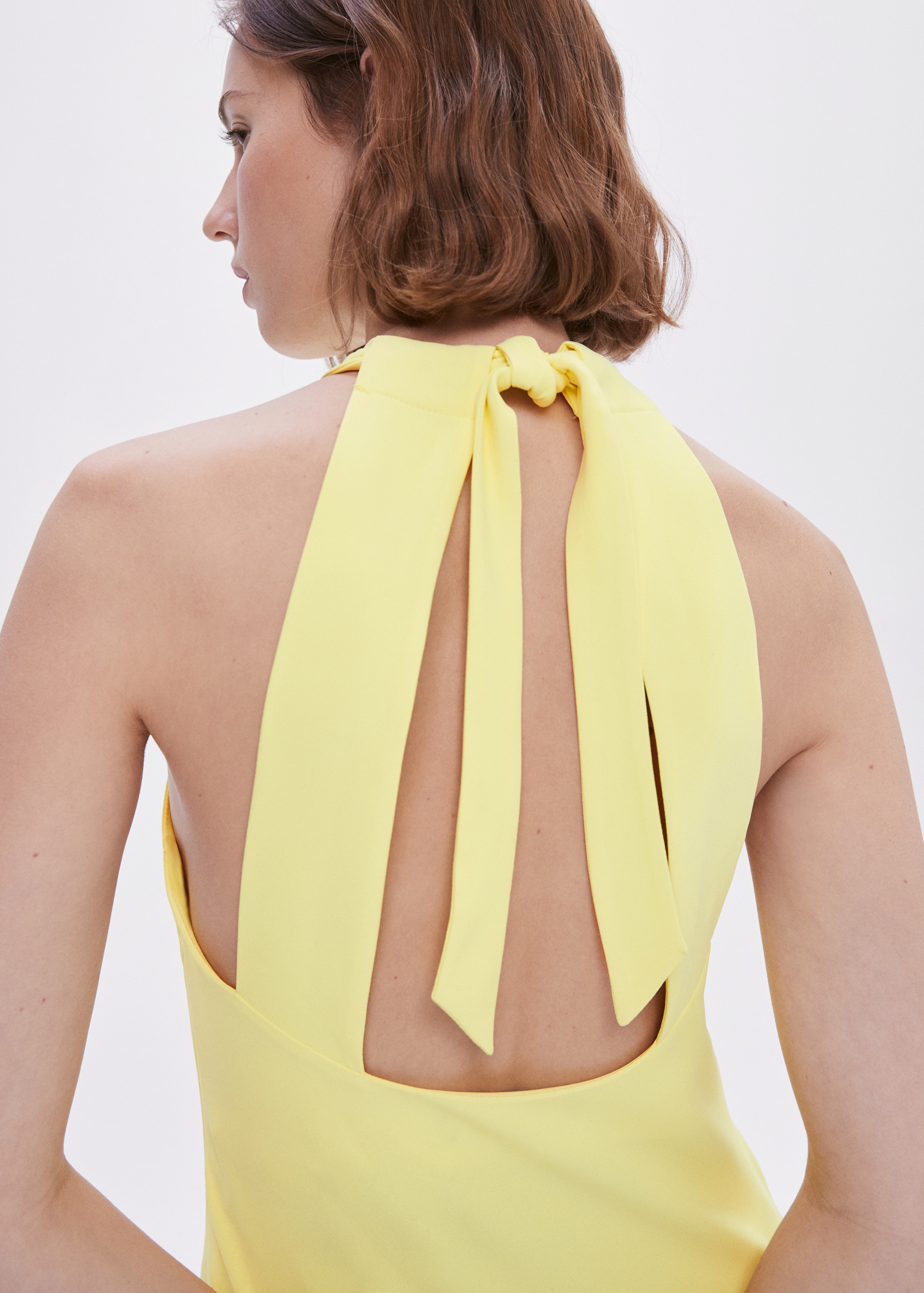 Φόρεμα λαιμόκοψη halter ανοιχτή πλάτη - Λεπτομέρεια του προϊόντος 6