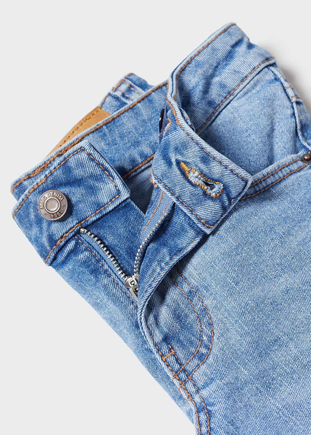 Katoenen denim bermuda - Detail van het artikel 8