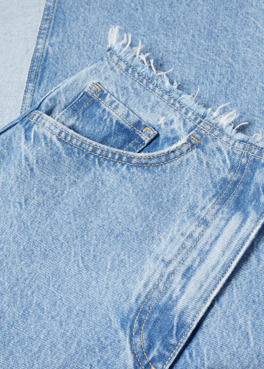 Long denim skirt - Details of the article 8