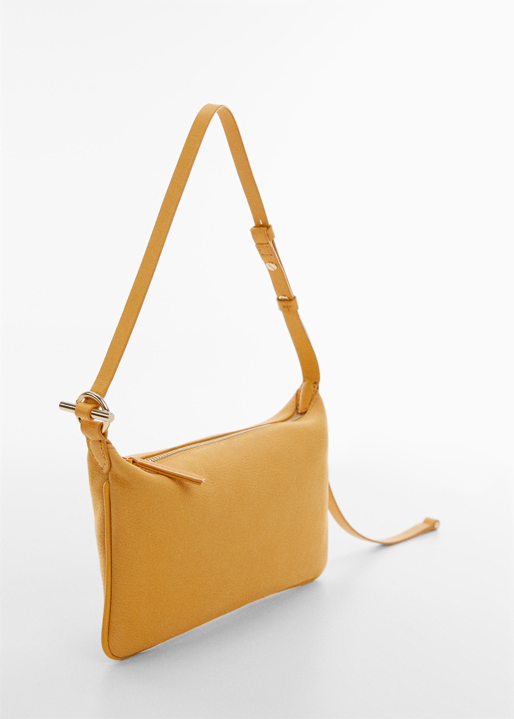 Leather bag with metallic detail - Medium plane