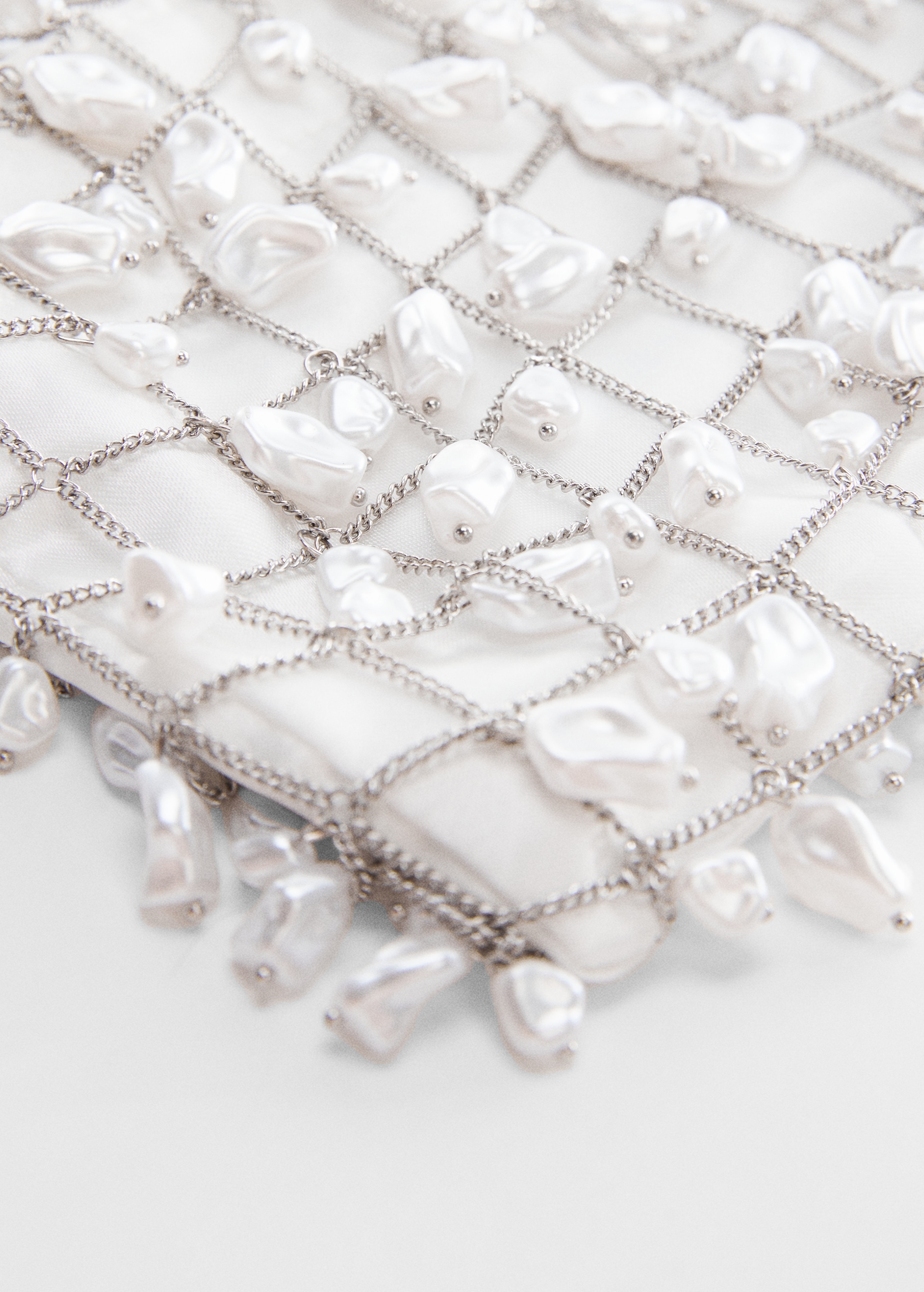 Metallic pearl mesh bag - Details of the article 1