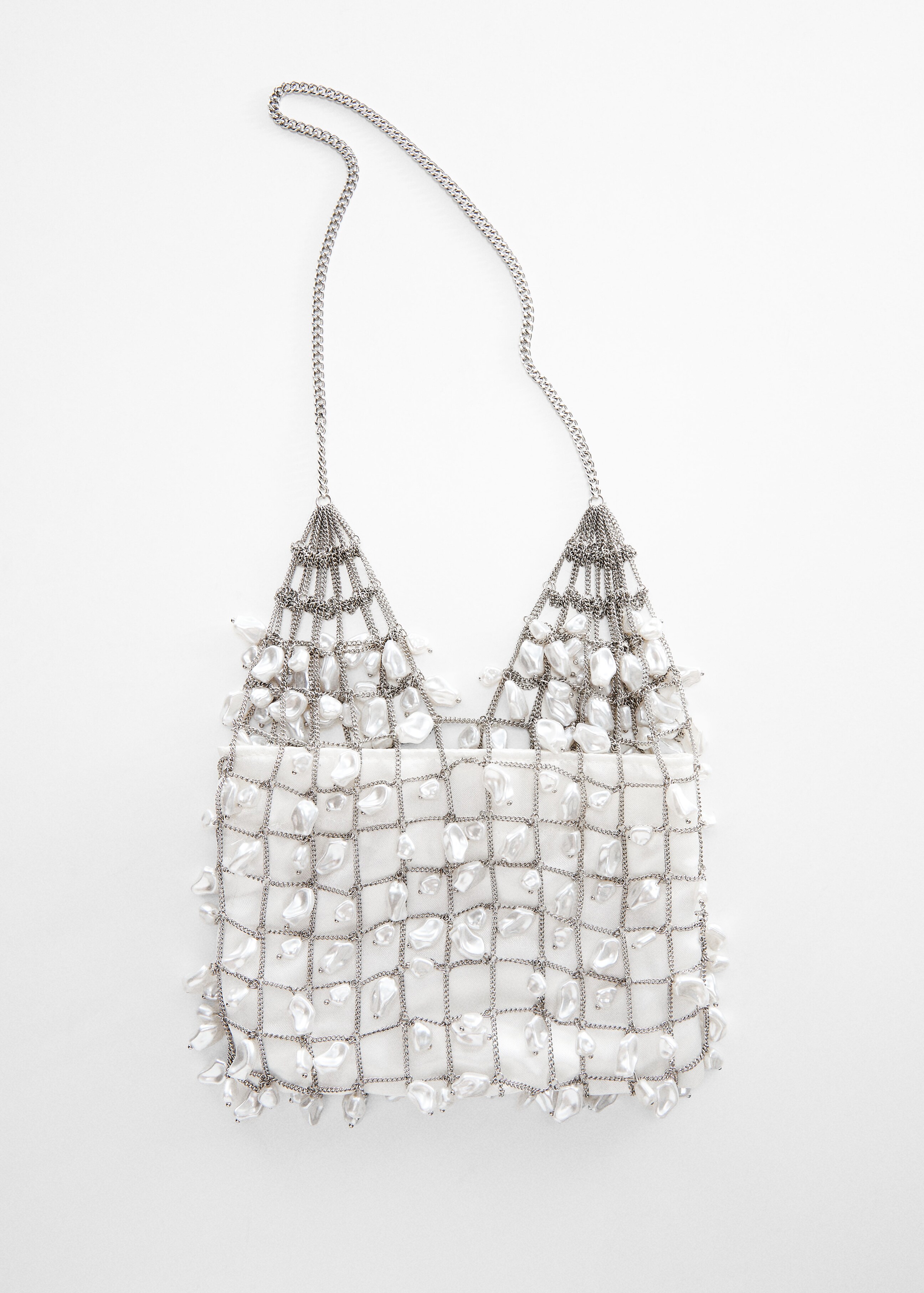 Metallic pearl mesh bag - Details of the article 5