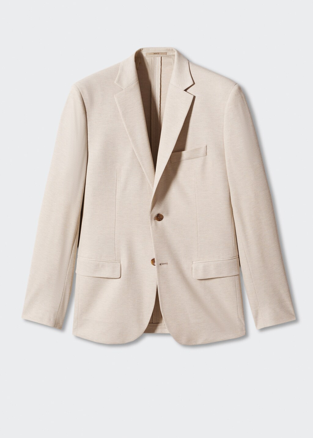 Slim fit microstructure blazer - Article without model