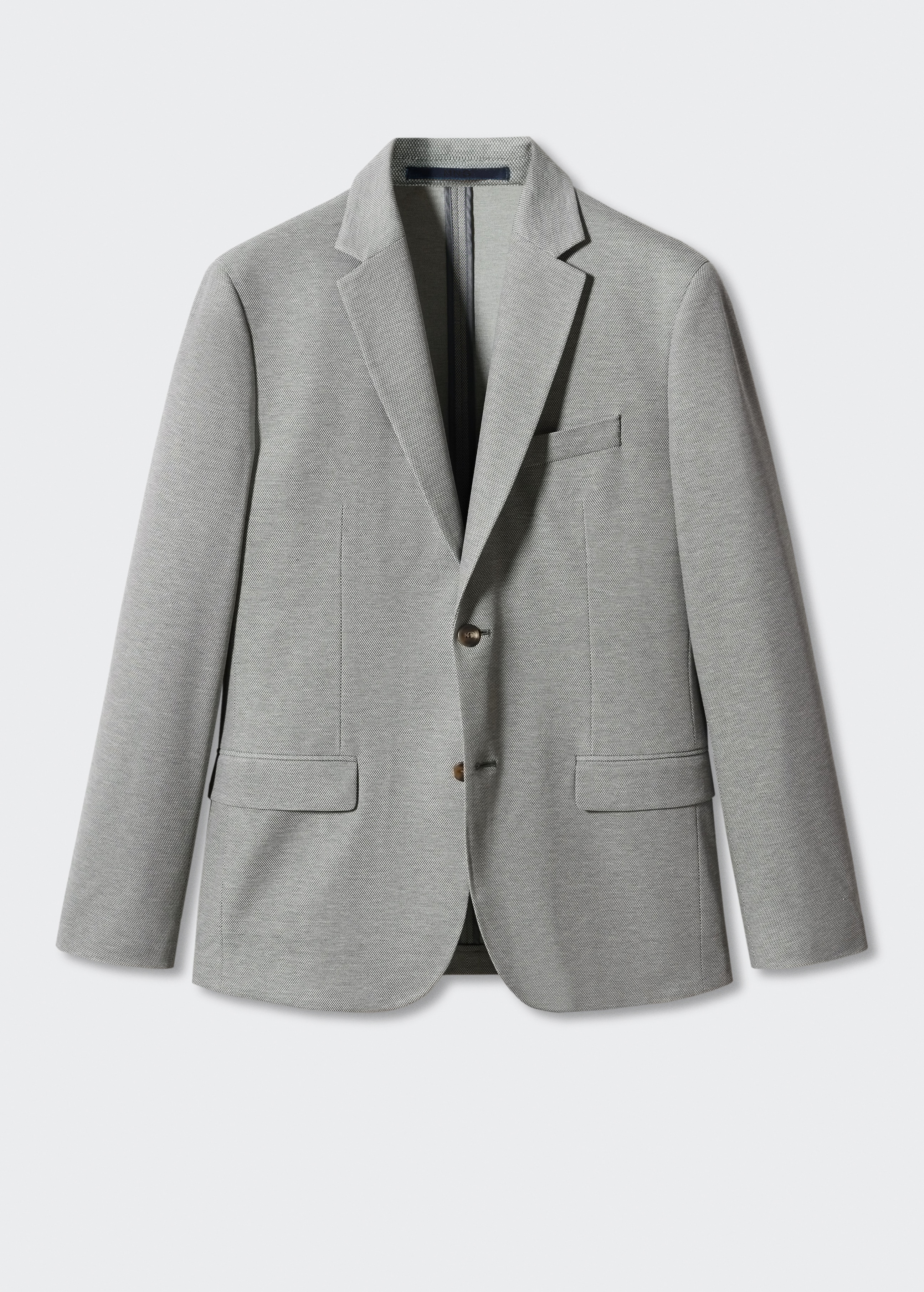 Slim fit microstructure blazer - Article without model