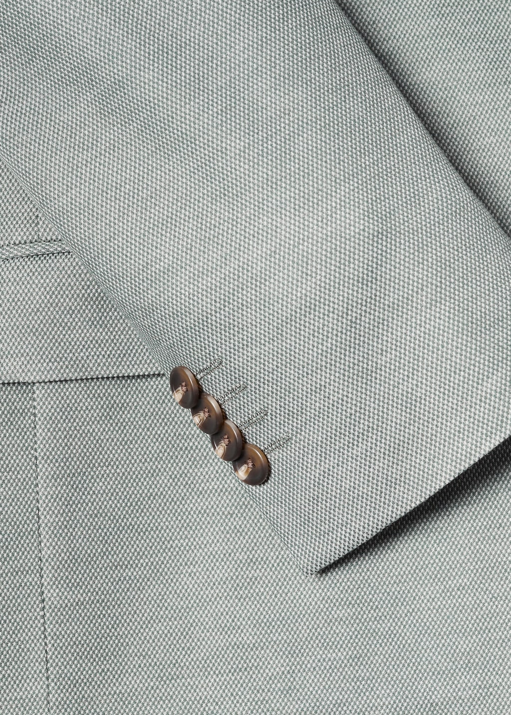 Slim fit microstructure blazer - Details of the article 0