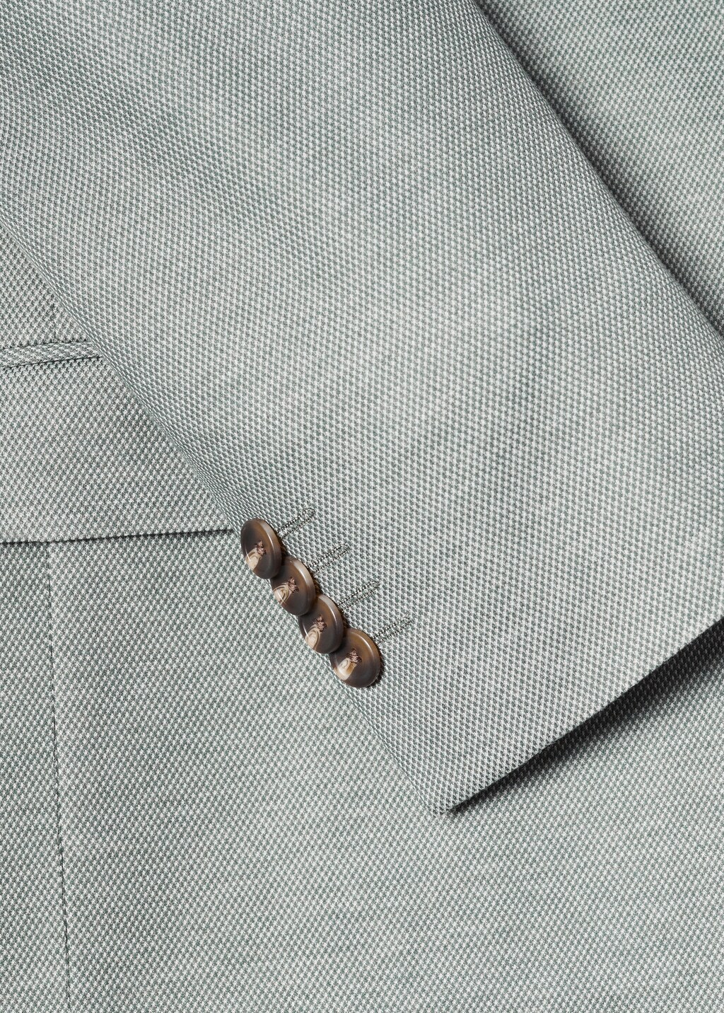 Slim fit microstructure blazer - Details of the article 0