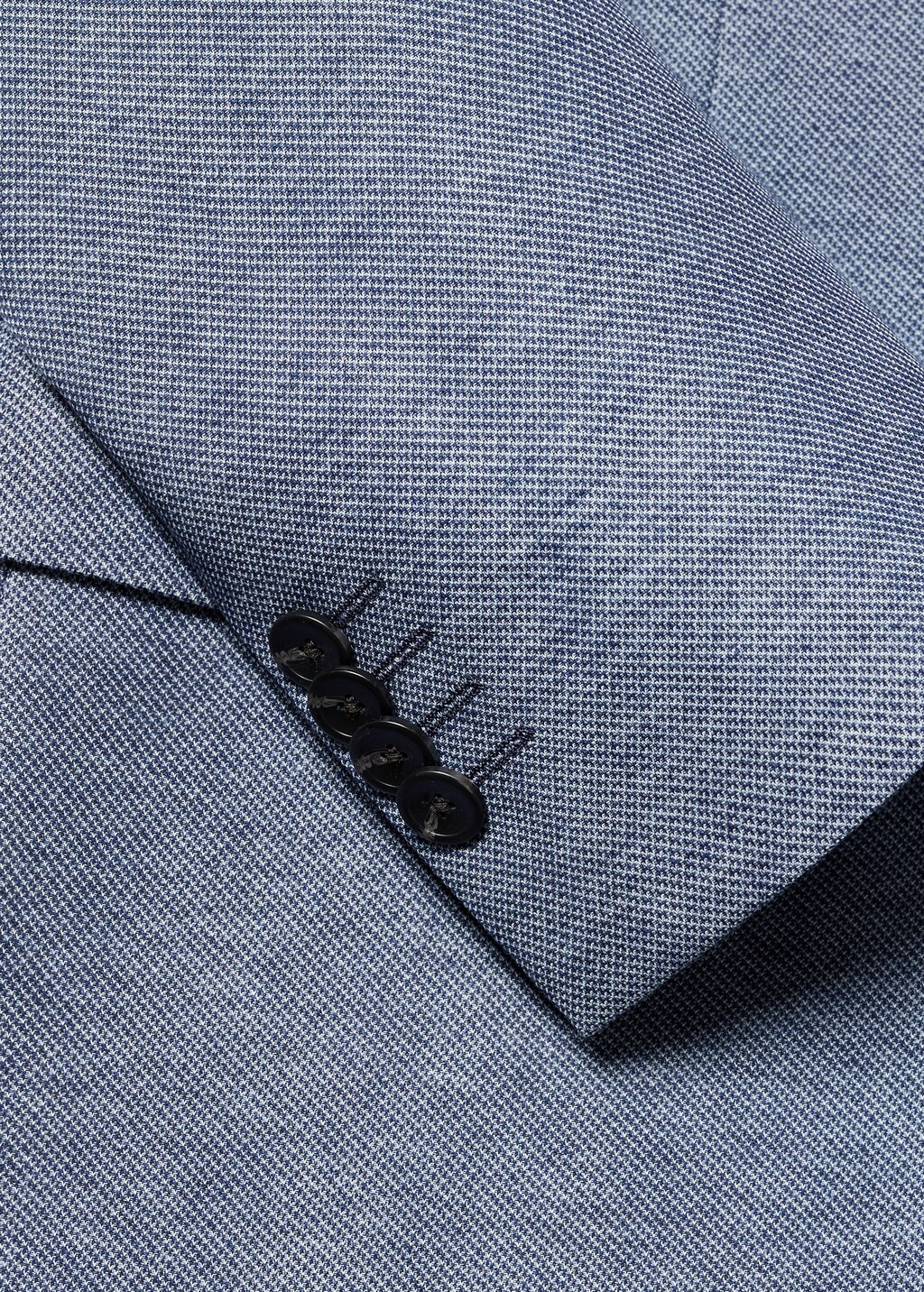 Slim fit microstructure blazer - Details of the article 8