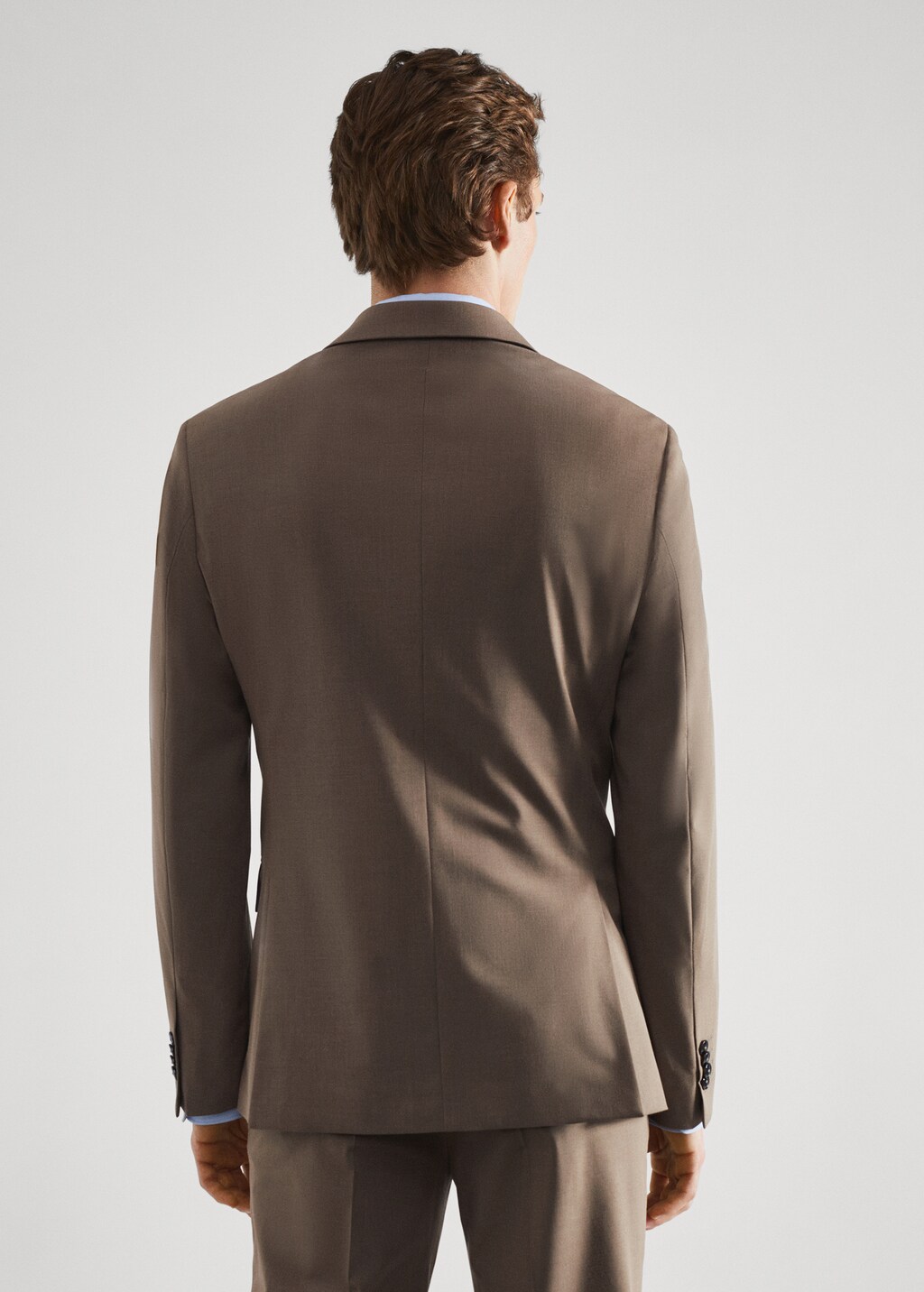 Stretch fabric slim-fit suit jacket - Reverse of the article