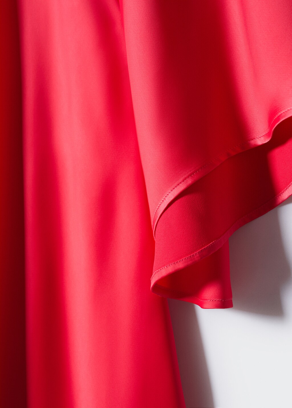 Flared-sleeve satin dress - Details of the article 8