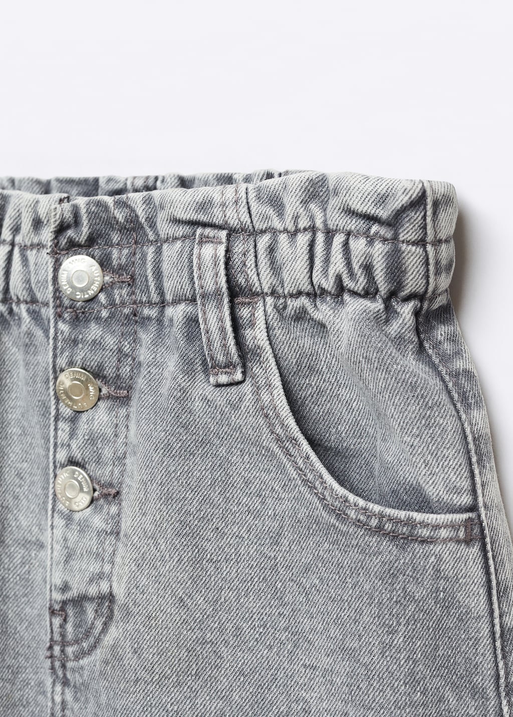 Paperbag denim skirt - Details of the article 8